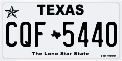 TX license plate CQF5440