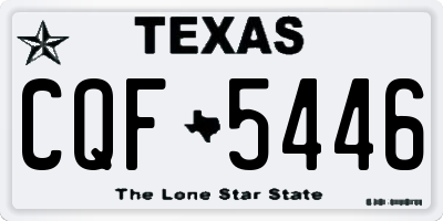 TX license plate CQF5446