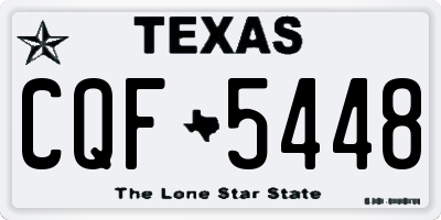 TX license plate CQF5448