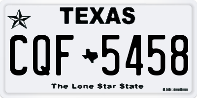 TX license plate CQF5458