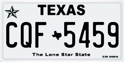 TX license plate CQF5459