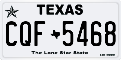 TX license plate CQF5468