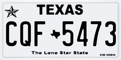 TX license plate CQF5473