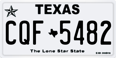TX license plate CQF5482