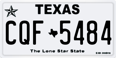 TX license plate CQF5484