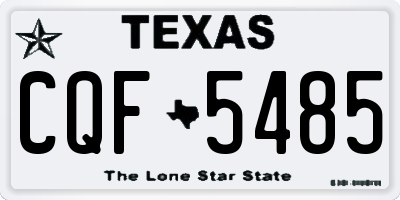 TX license plate CQF5485