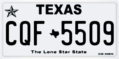 TX license plate CQF5509