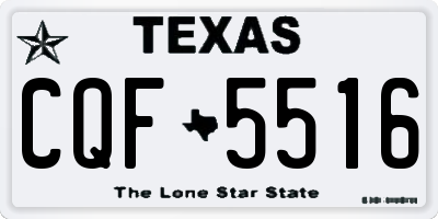 TX license plate CQF5516
