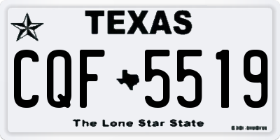 TX license plate CQF5519
