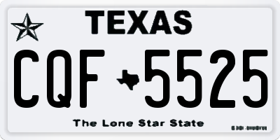 TX license plate CQF5525