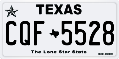 TX license plate CQF5528