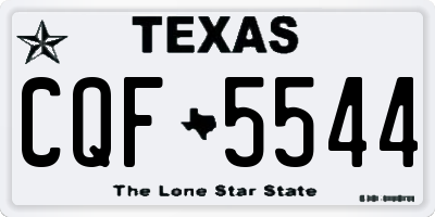 TX license plate CQF5544
