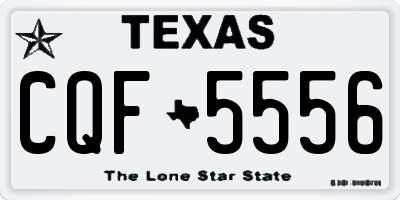 TX license plate CQF5556