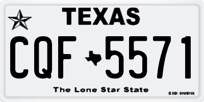TX license plate CQF5571