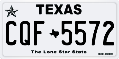 TX license plate CQF5572