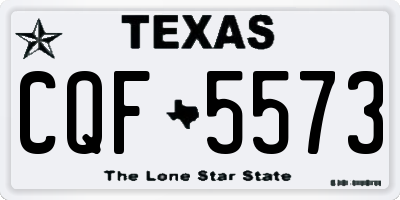 TX license plate CQF5573