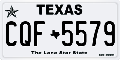 TX license plate CQF5579