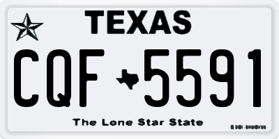 TX license plate CQF5591