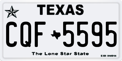 TX license plate CQF5595