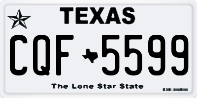 TX license plate CQF5599