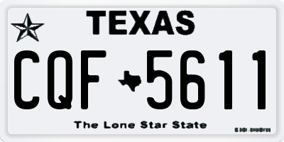 TX license plate CQF5611