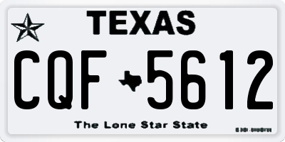 TX license plate CQF5612