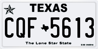 TX license plate CQF5613