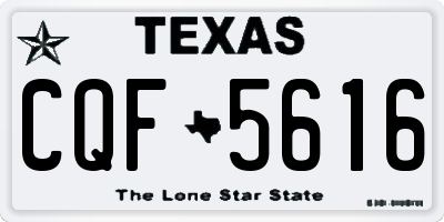 TX license plate CQF5616