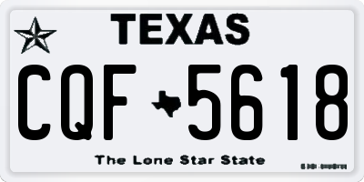 TX license plate CQF5618