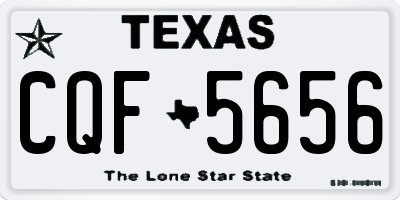 TX license plate CQF5656