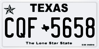 TX license plate CQF5658
