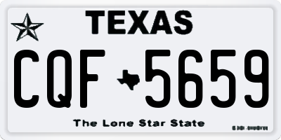 TX license plate CQF5659