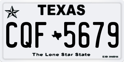 TX license plate CQF5679