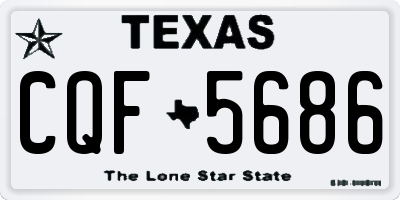TX license plate CQF5686