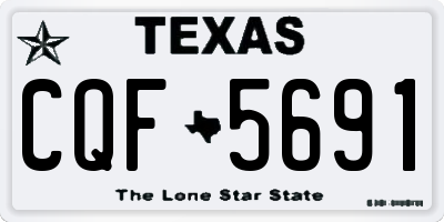TX license plate CQF5691
