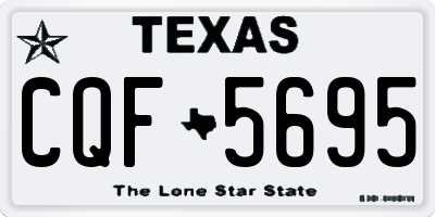 TX license plate CQF5695