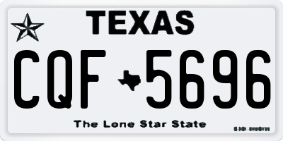 TX license plate CQF5696