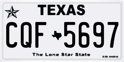 TX license plate CQF5697
