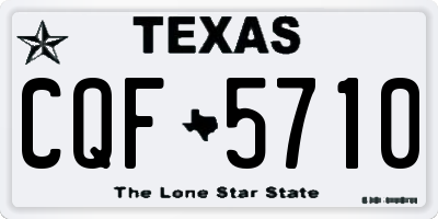 TX license plate CQF5710