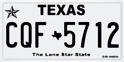 TX license plate CQF5712