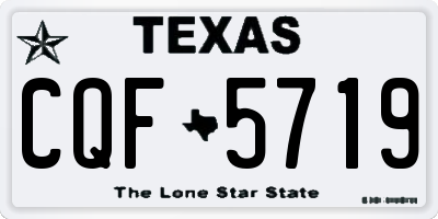 TX license plate CQF5719