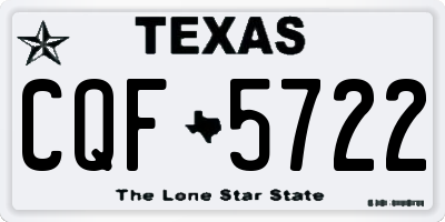 TX license plate CQF5722