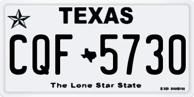 TX license plate CQF5730