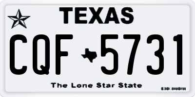 TX license plate CQF5731