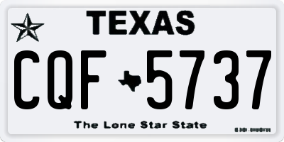 TX license plate CQF5737