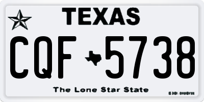 TX license plate CQF5738