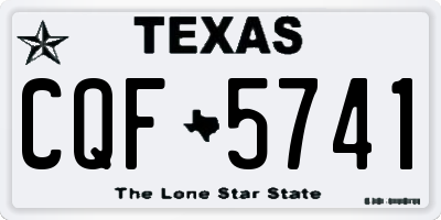 TX license plate CQF5741