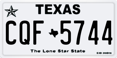 TX license plate CQF5744