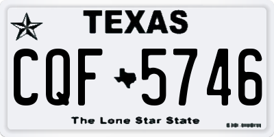 TX license plate CQF5746
