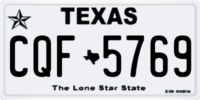 TX license plate CQF5769